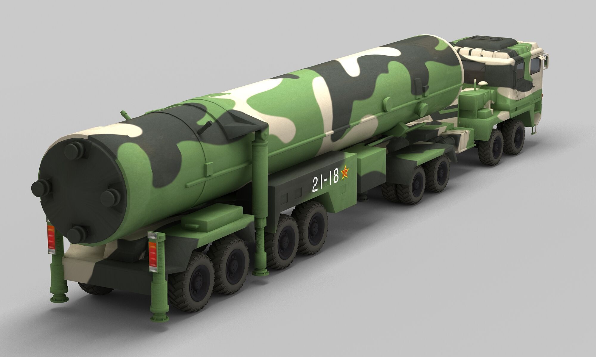 PLA DF-31 Missile 3D model_2