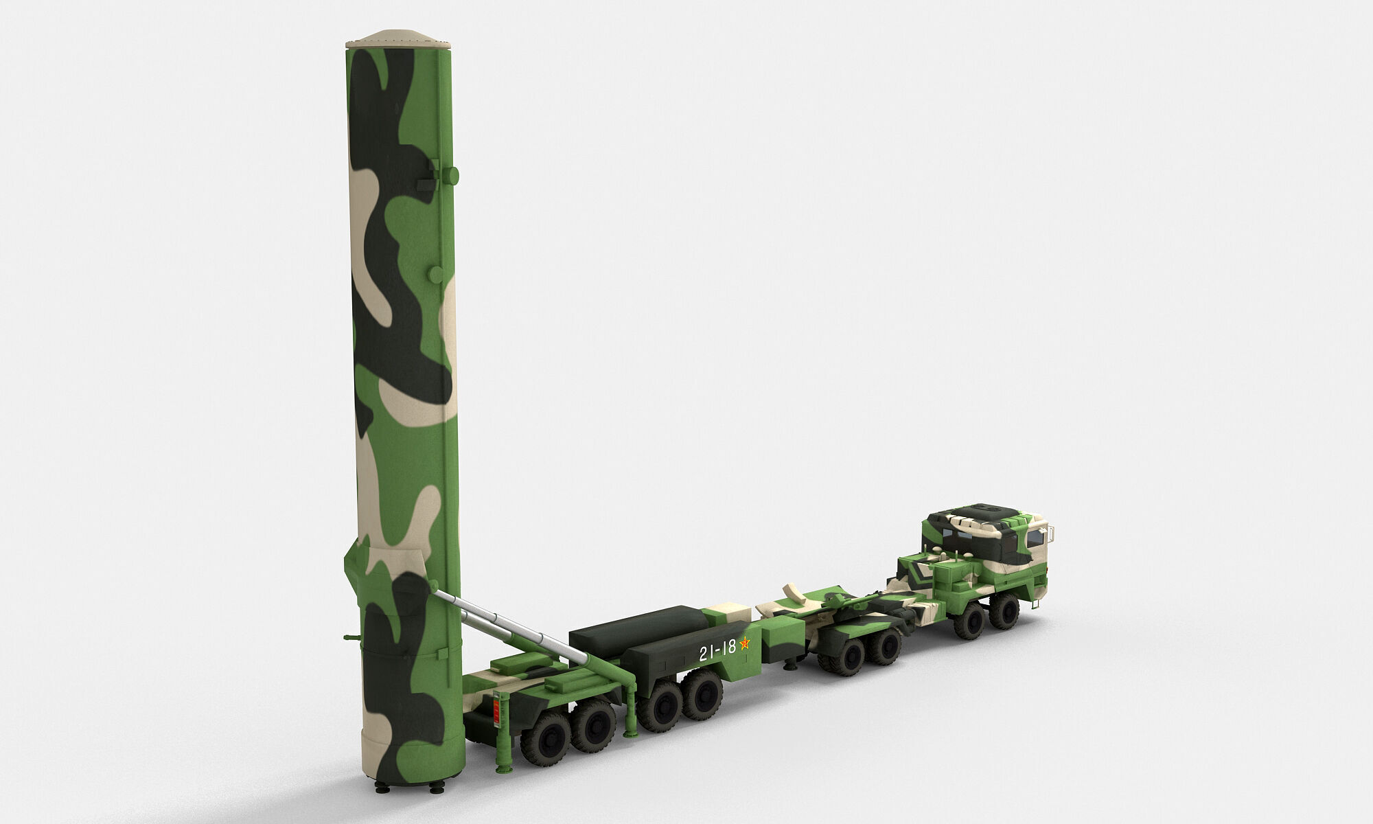 PLA DF-31 Missile 3D model_6