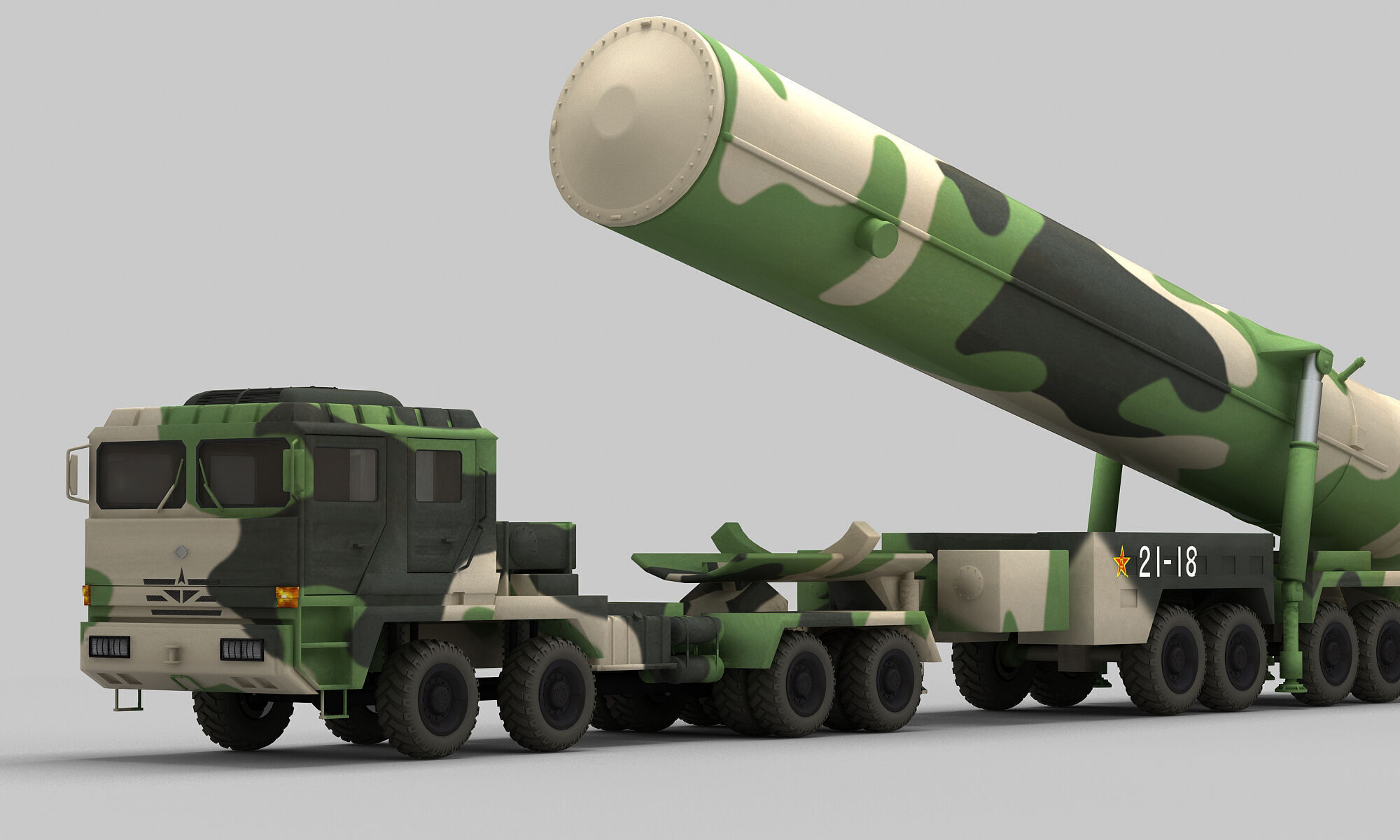 PLA DF-31 Missile 3D model_8