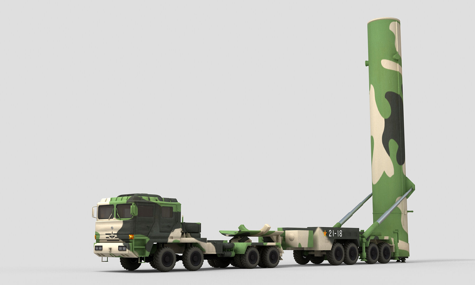 PLA DF-31 Missile 3D model_5