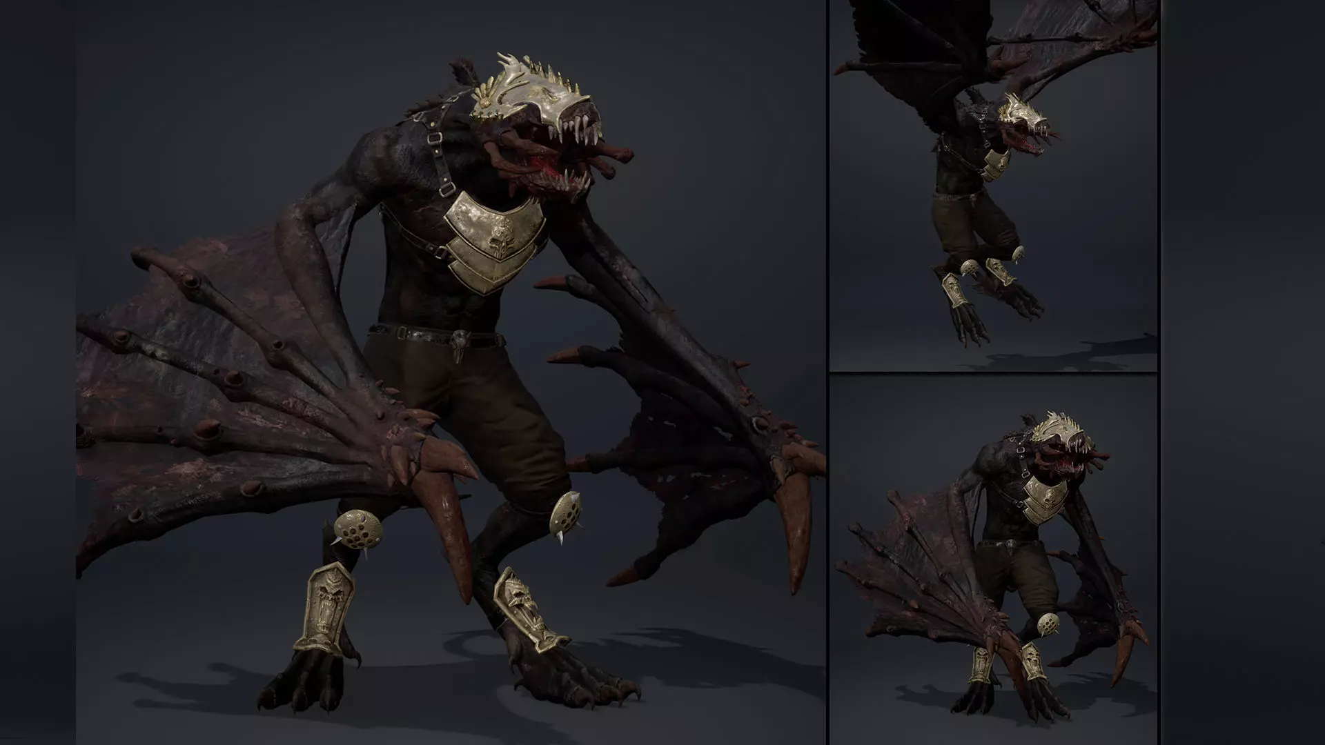 Venom Spearman Wing2 Low-poly 3D model
