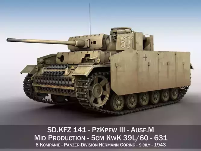 PzKpfw III - Panzer 3 - Ausf M - 631