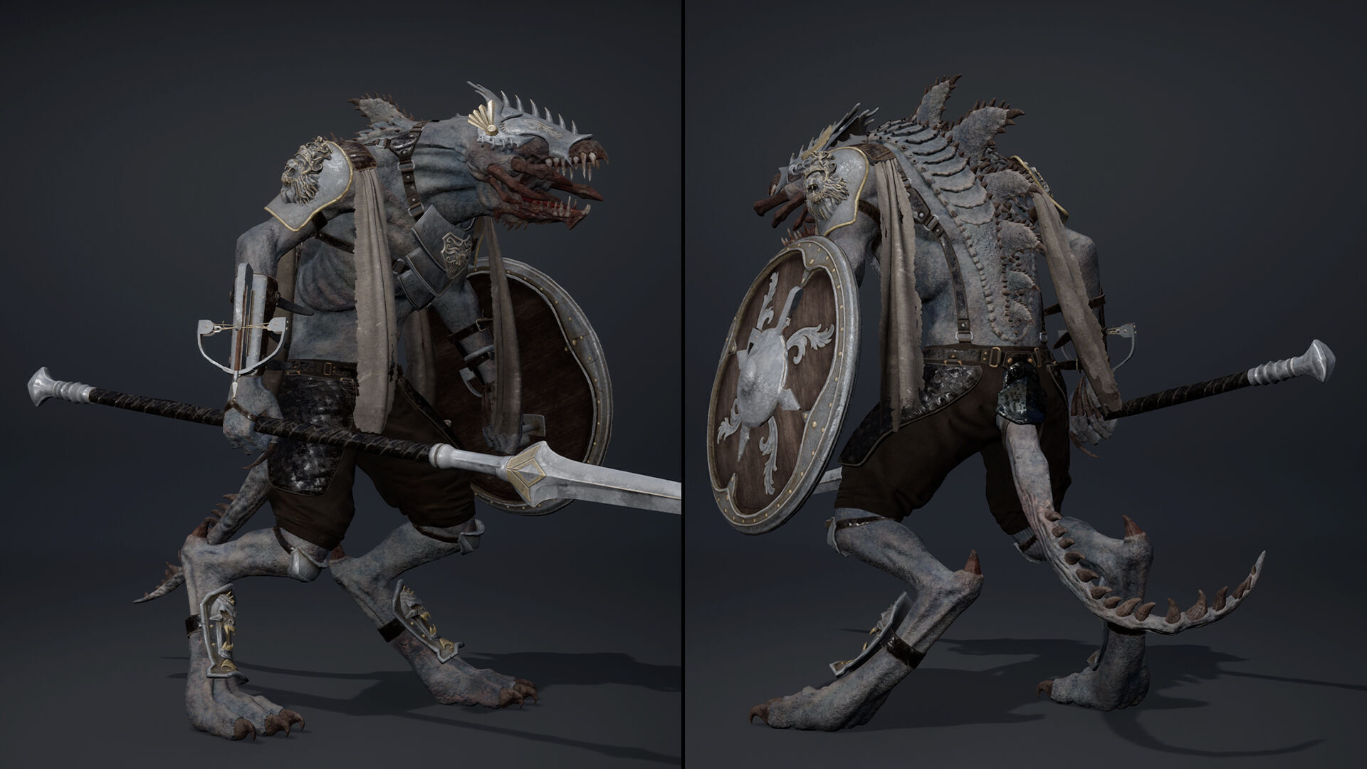 Venom Spearman Arm1 Low-poly 3D model_5