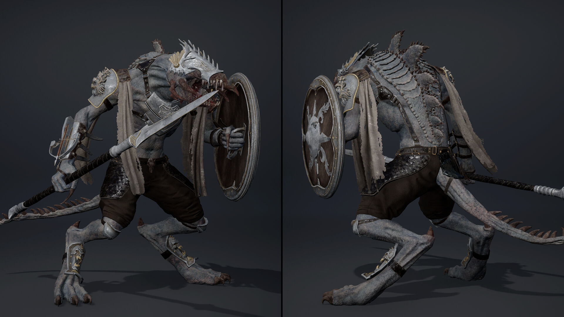 Venom Spearman Arm1 Low-poly 3D model_6