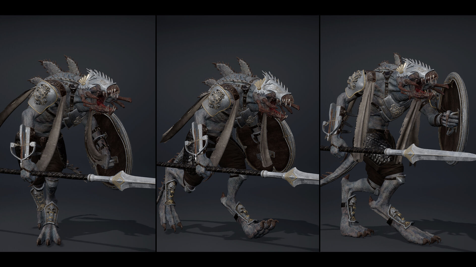 Venom Spearman Arm1 Low-poly 3D model_15