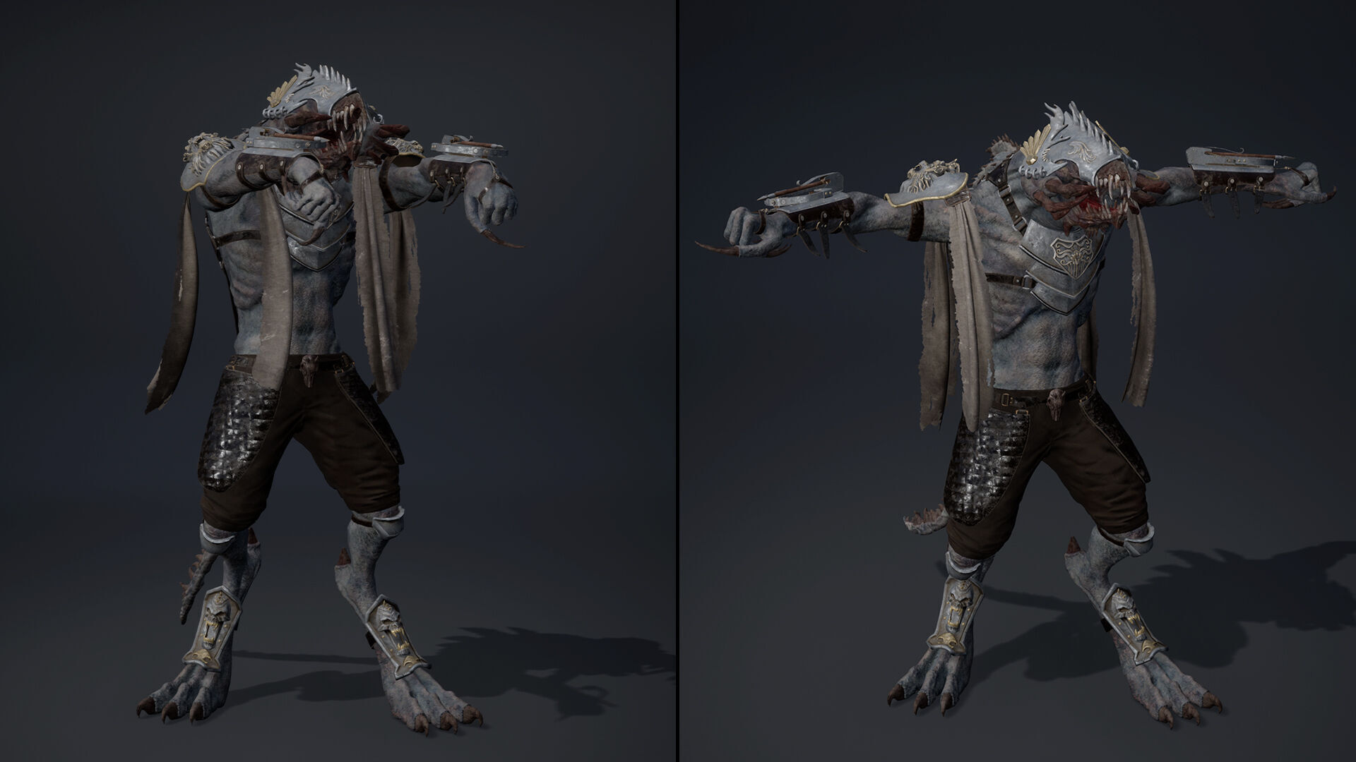 Venom Spearman Arm1 Low-poly 3D model_13