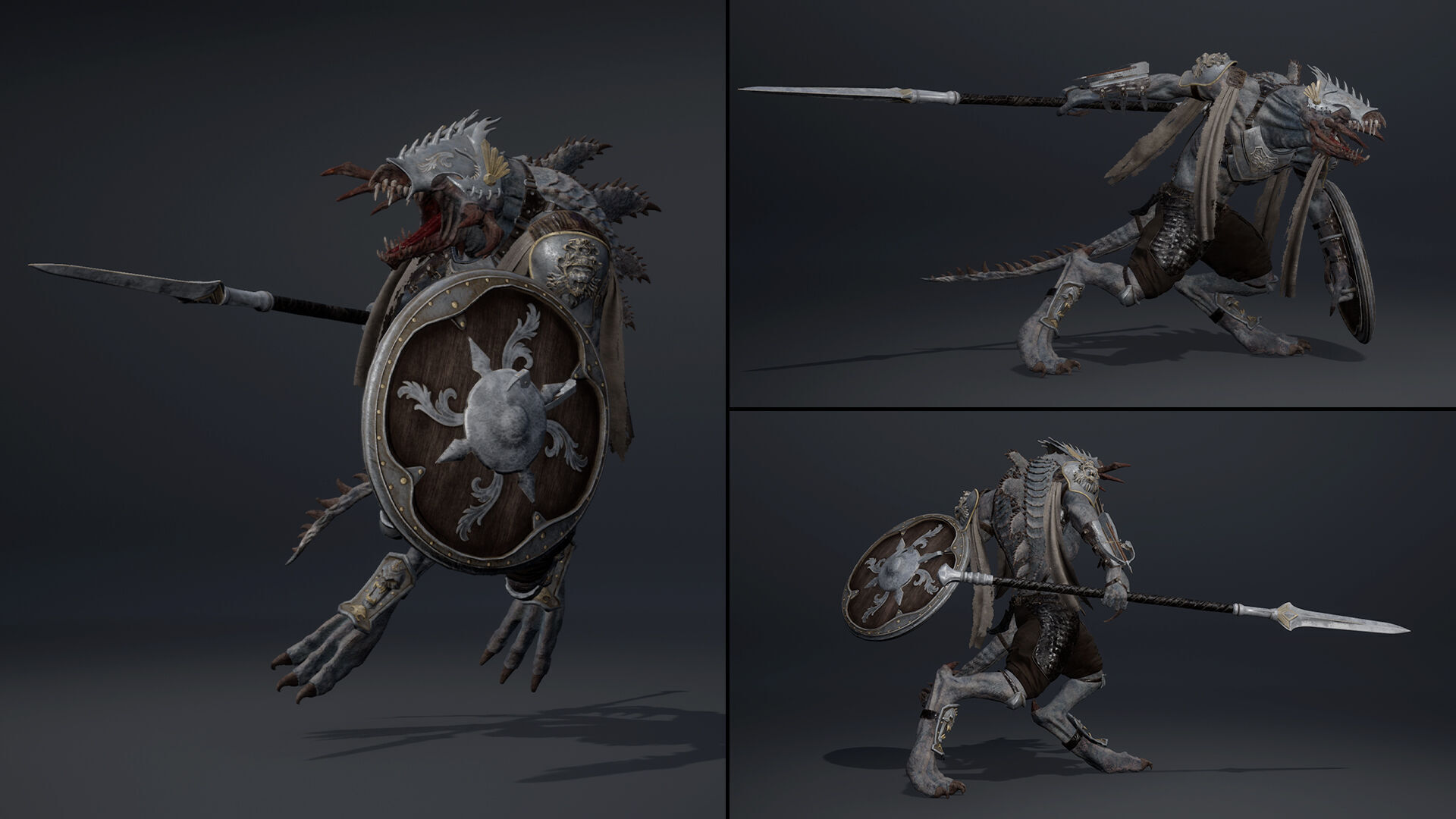 Venom Spearman Arm1 Low-poly 3D model_10