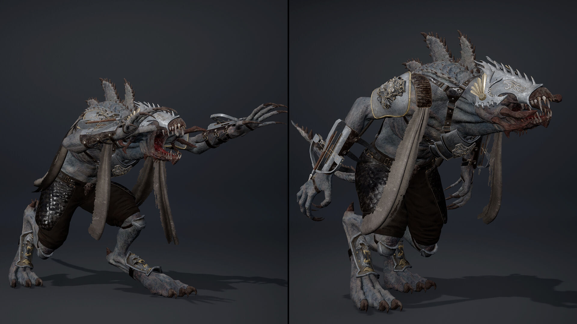 Venom Spearman Arm1 Low-poly 3D model_17