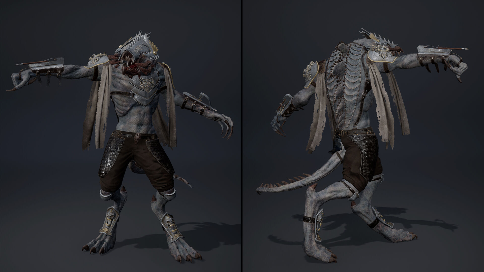 Venom Spearman Arm1 Low-poly 3D model_19