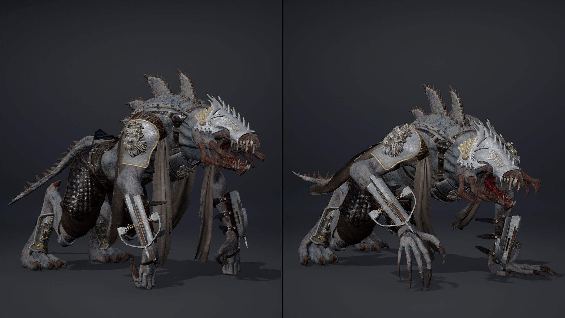 Venom Spearman Arm1 Low-poly 3D model_11