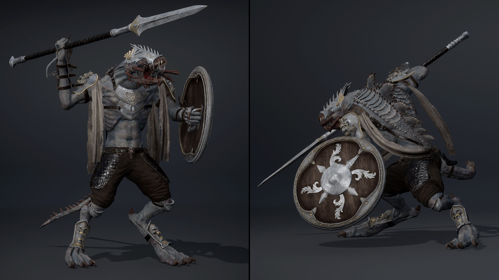 Venom Spearman Arm1 Low-poly 3D model_8