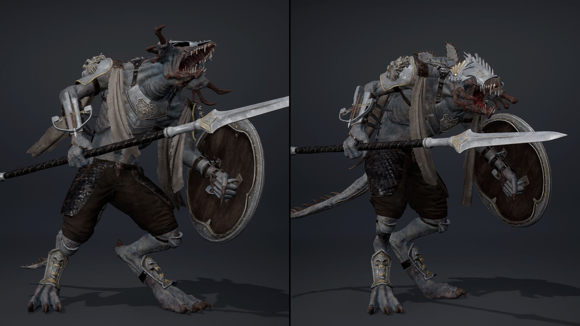 Venom Spearman Arm1 Low-poly 3D model_16