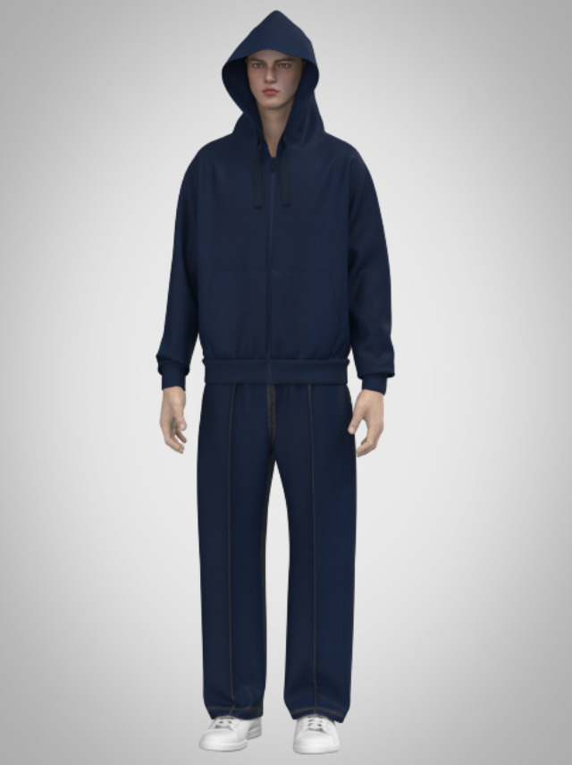 Midnight Core Hoodie Set 3D print model_1