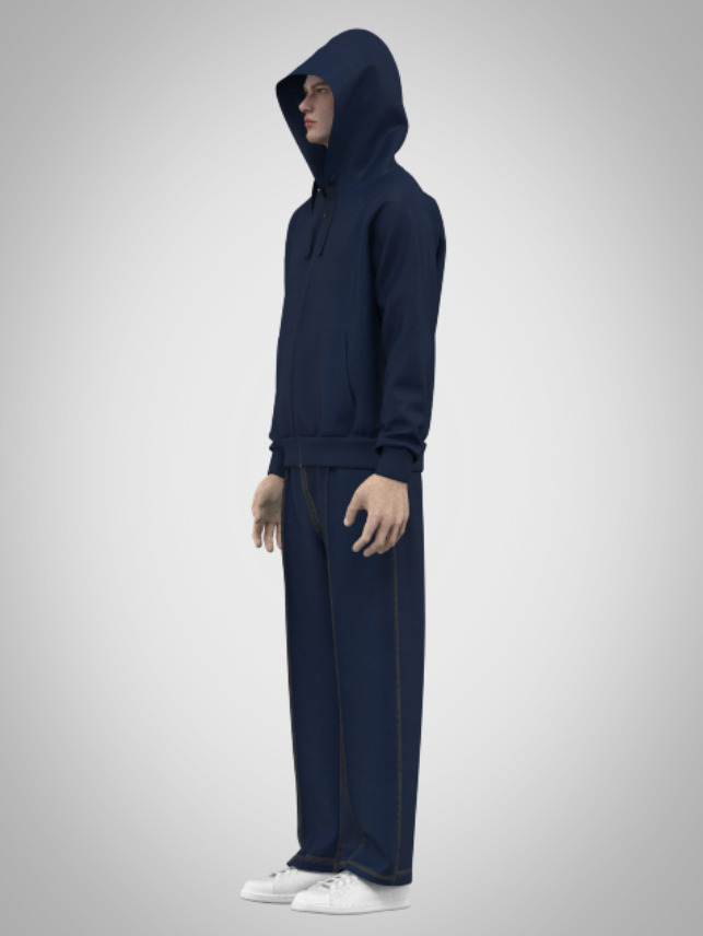 Midnight Core Hoodie Set 3D print model_3