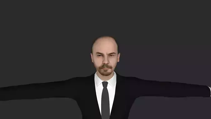 Vladimir Lenin Hyper Realistic Full Body  Rigged 3D Character