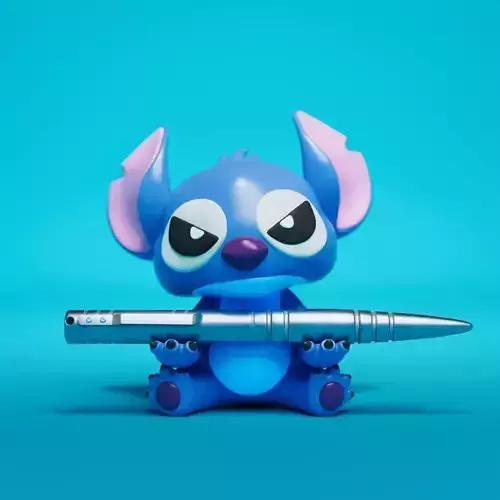 Stitch  The Angry Pen Holder  3D print model
