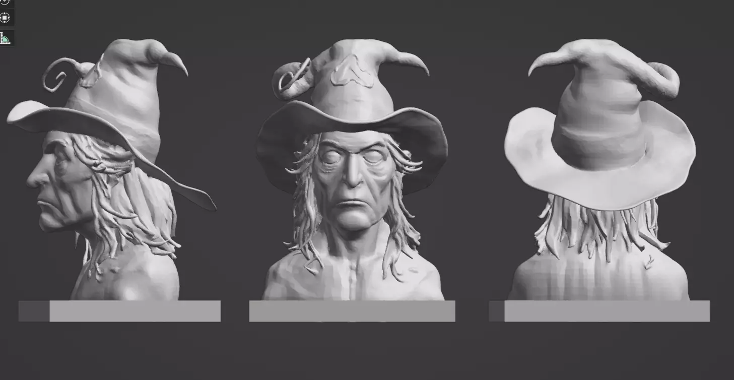 Witch Queen Bust - 3D Printable 3D print model