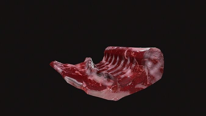 Meat 01 Low-poly 3D model 4