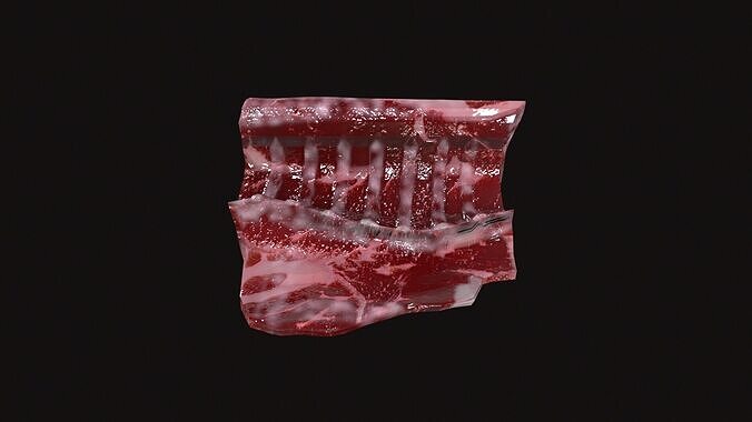 Meat 01 Low-poly 3D model 6