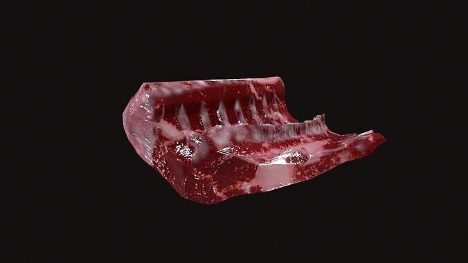 Meat 01 Low-poly 3D model 5
