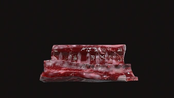Meat 01 Low-poly 3D model 2