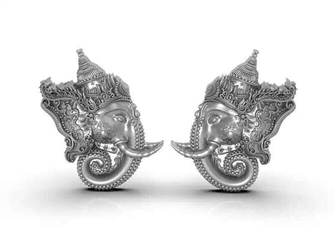 Ganesh Face Left-Right Files 3D print model