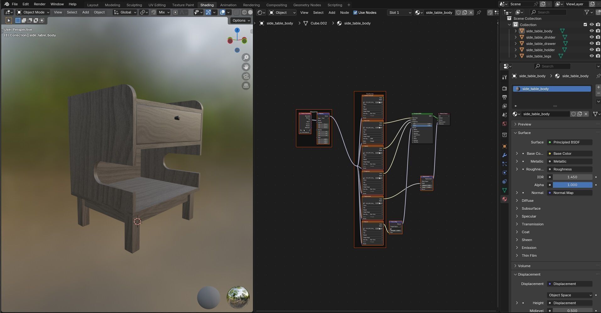 Side Table CG18 3D model_15