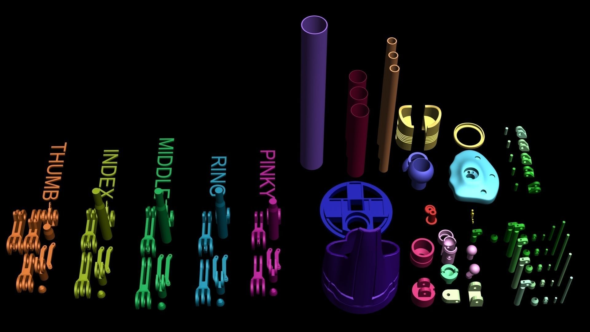 Terminator arm that works 3D print model_7