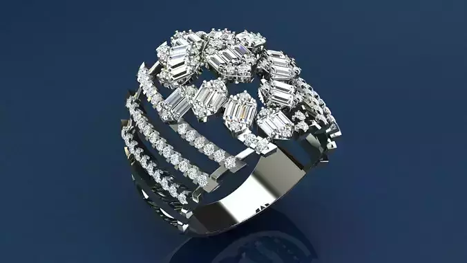 Diamonds Baguettes Ring