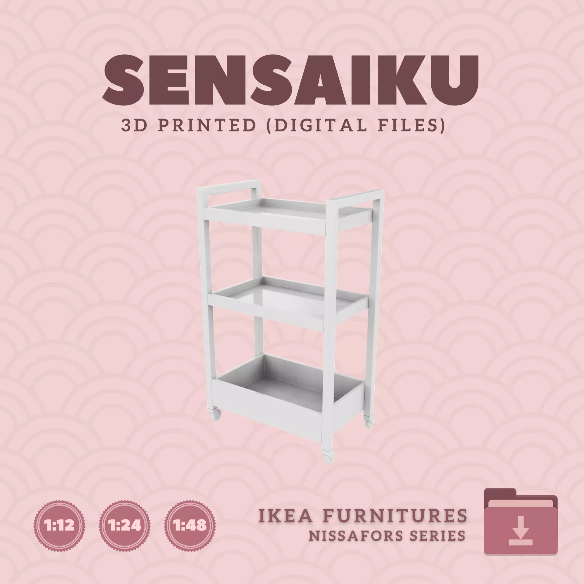 37 NISSAFORS Utility Cart for Dollhouse - IKEA - 3D Print 3D print model