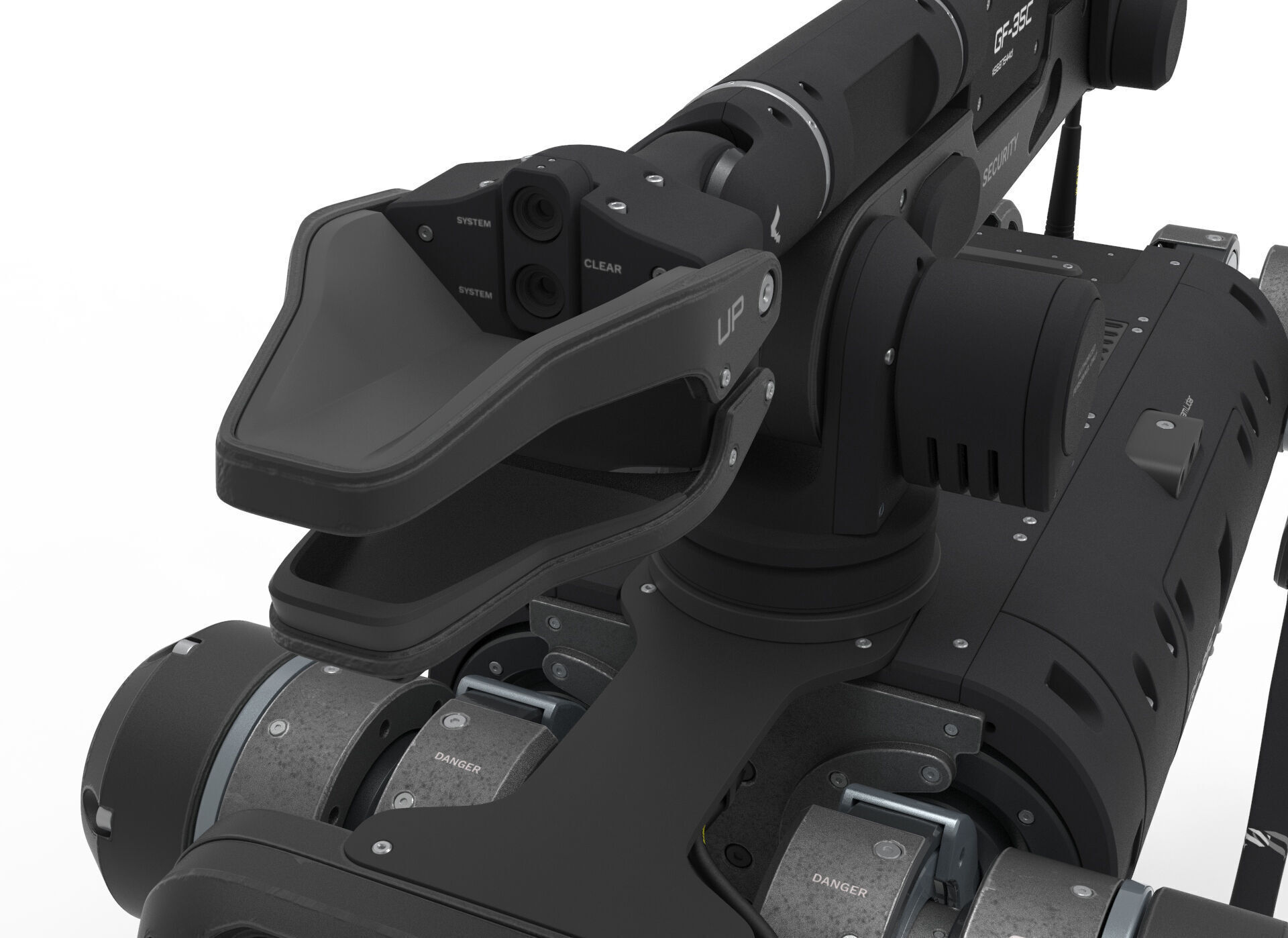 robot dog with manipulator 3D model_8