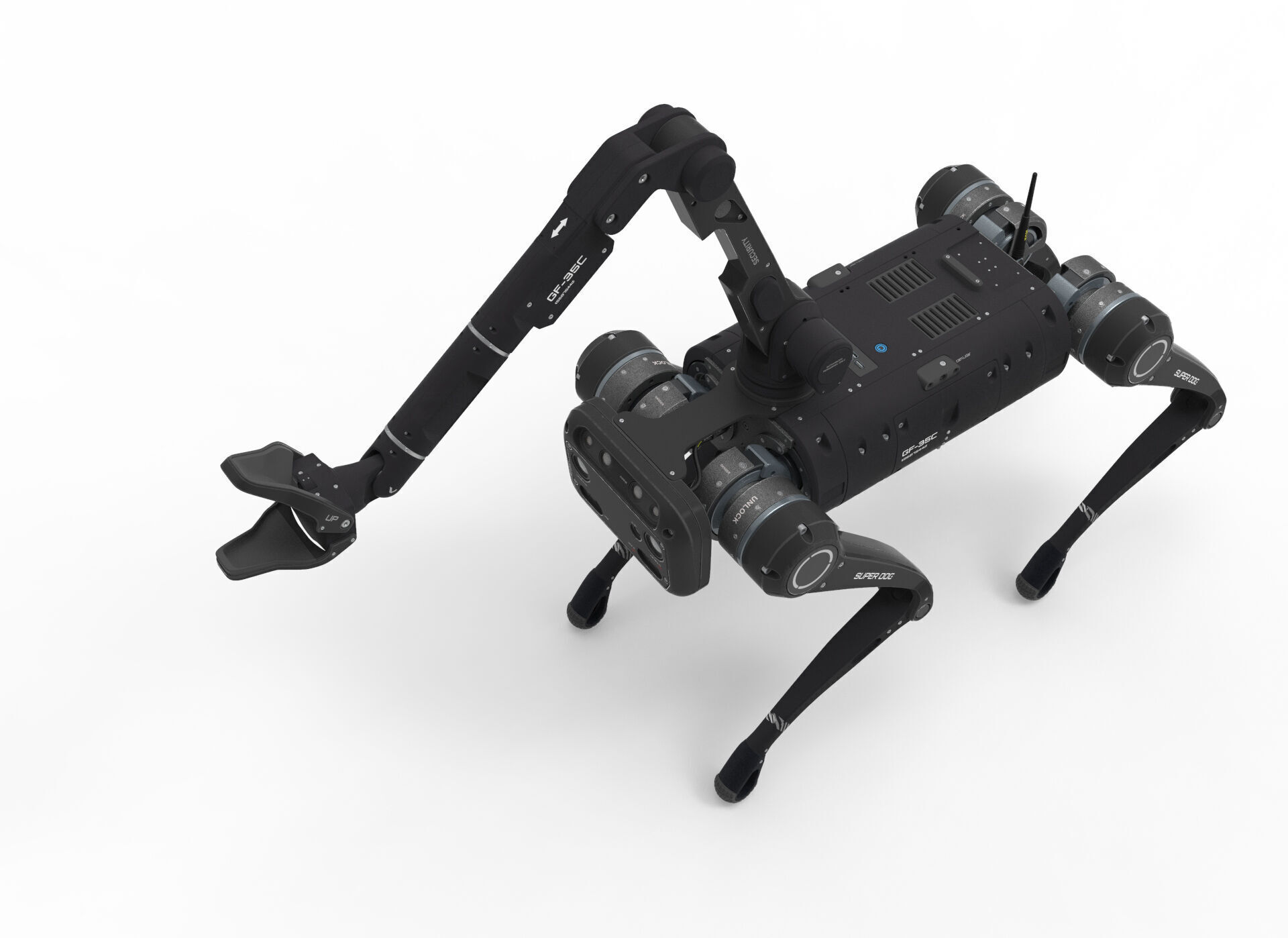 robot dog with manipulator 3D model_11