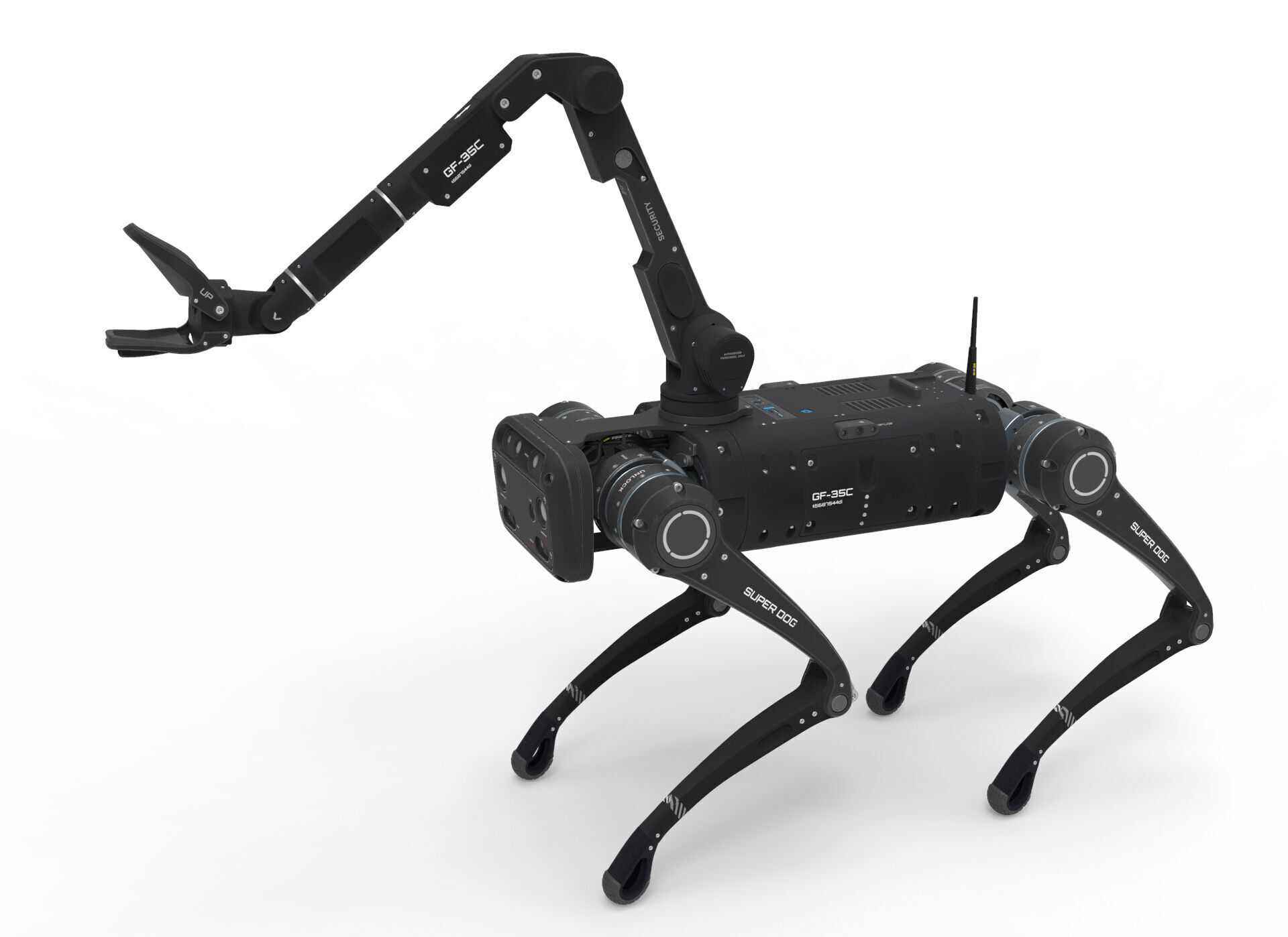 robot dog with manipulator 3D model_15