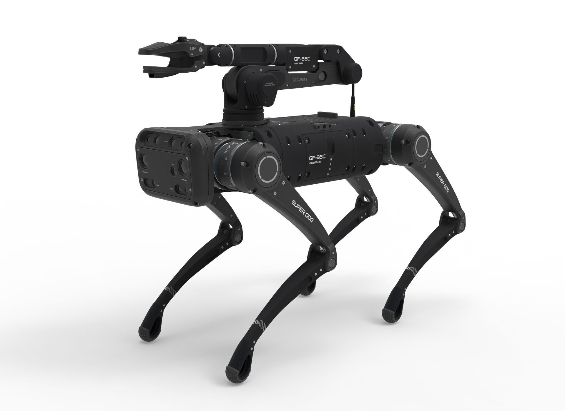 robot dog with manipulator 3D model_1