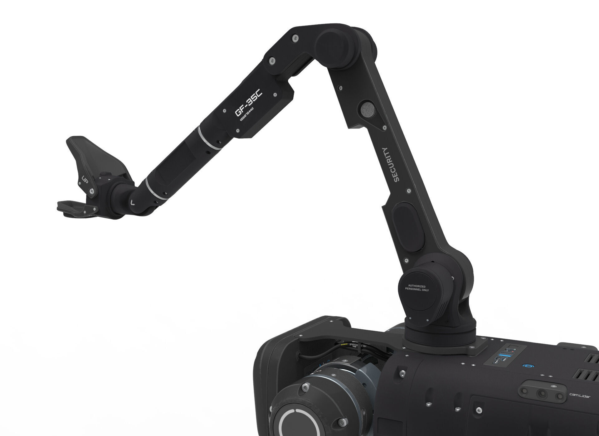 robot dog with manipulator 3D model_10