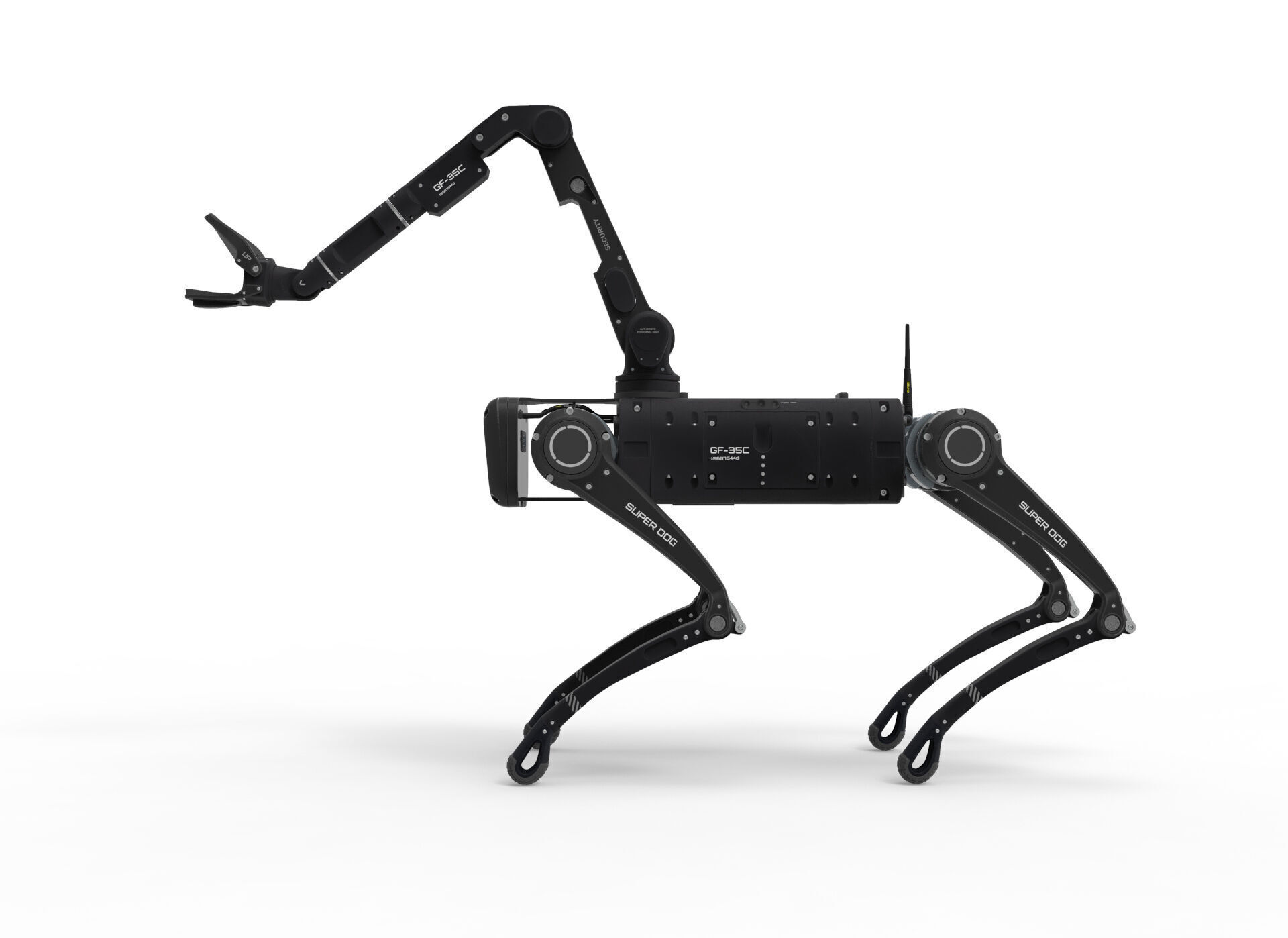 robot dog with manipulator 3D model_7