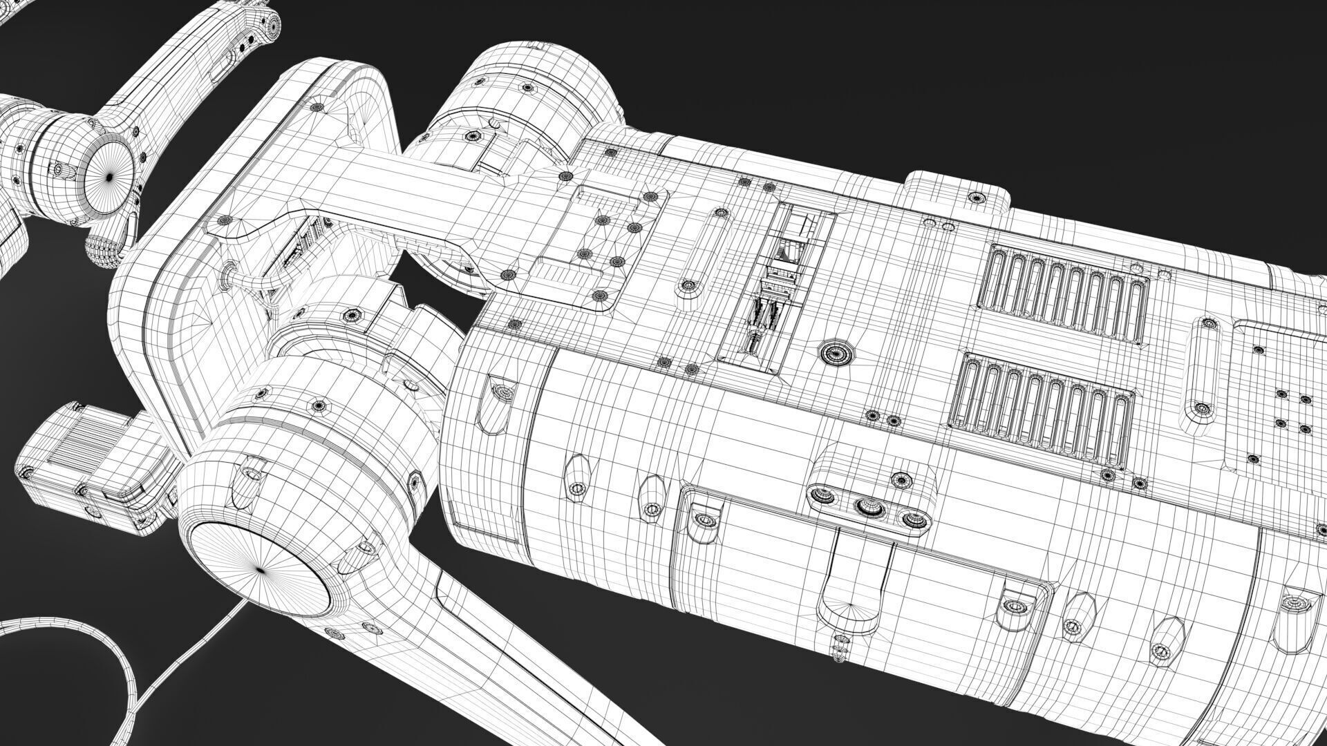 robot dog with manipulator 3D model_28