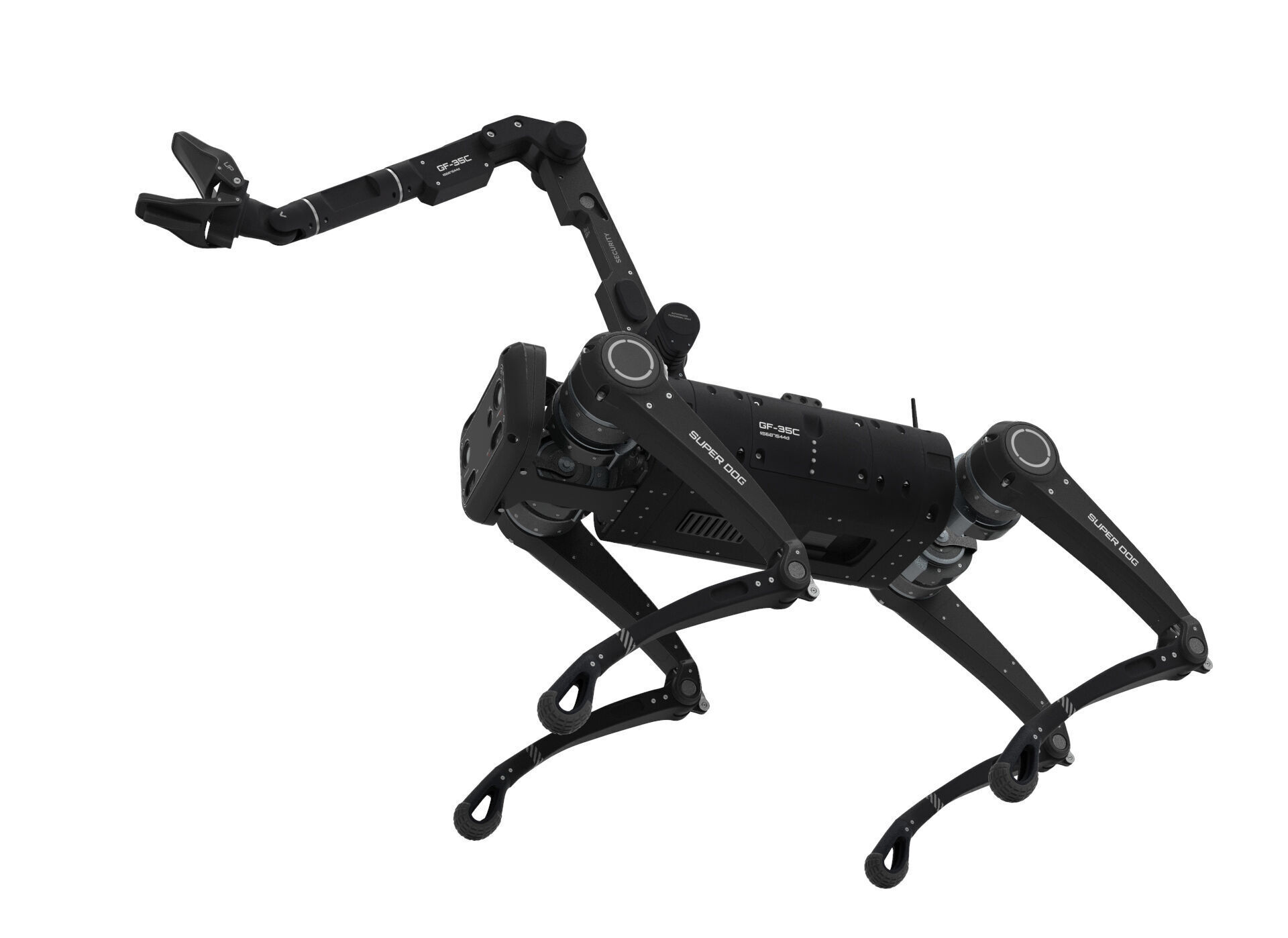 robot dog with manipulator 3D model_12