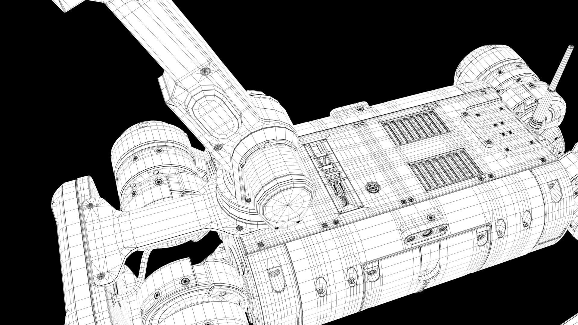robot dog with manipulator 3D model_24
