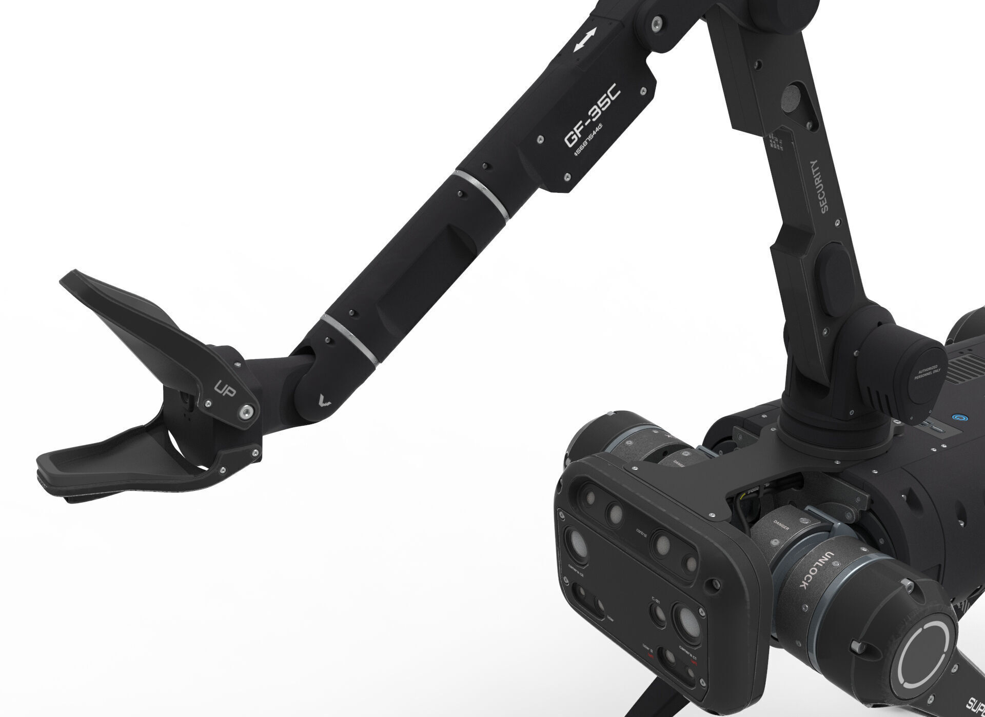 robot dog with manipulator 3D model_9