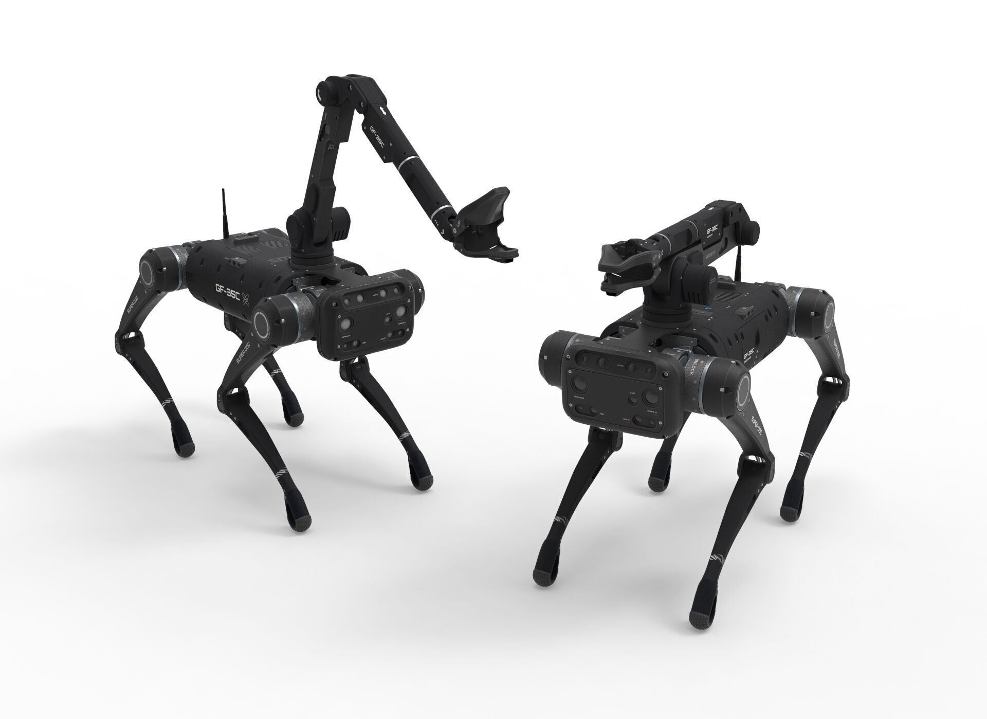 robot dog with manipulator 3D model_13