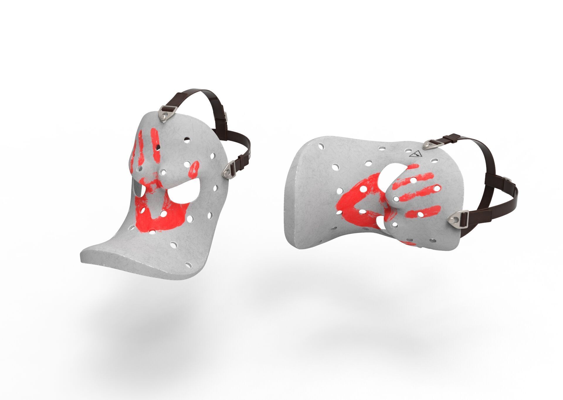 Mask angry duck 3D model_9