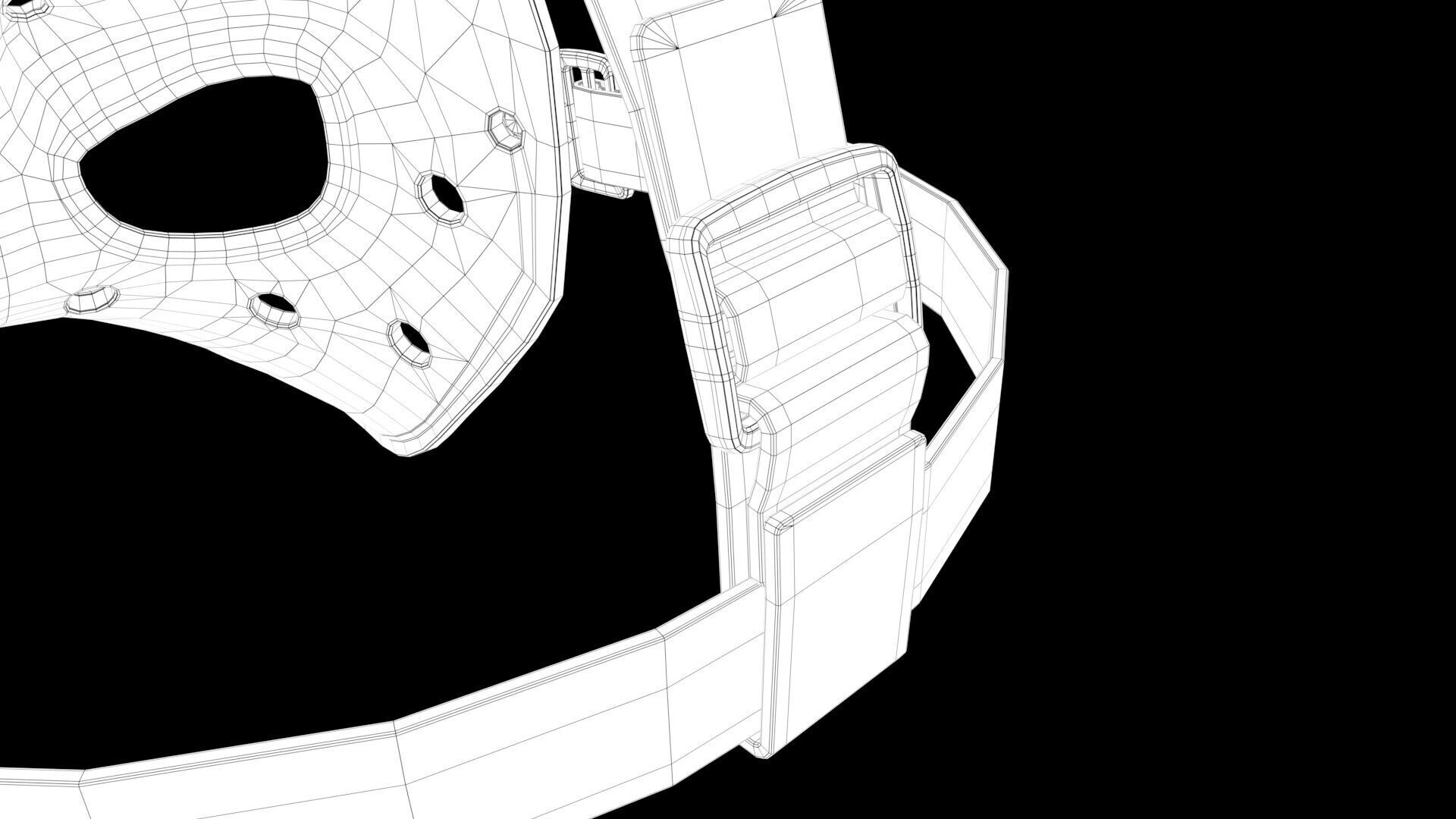 Mask angry duck 3D model_15