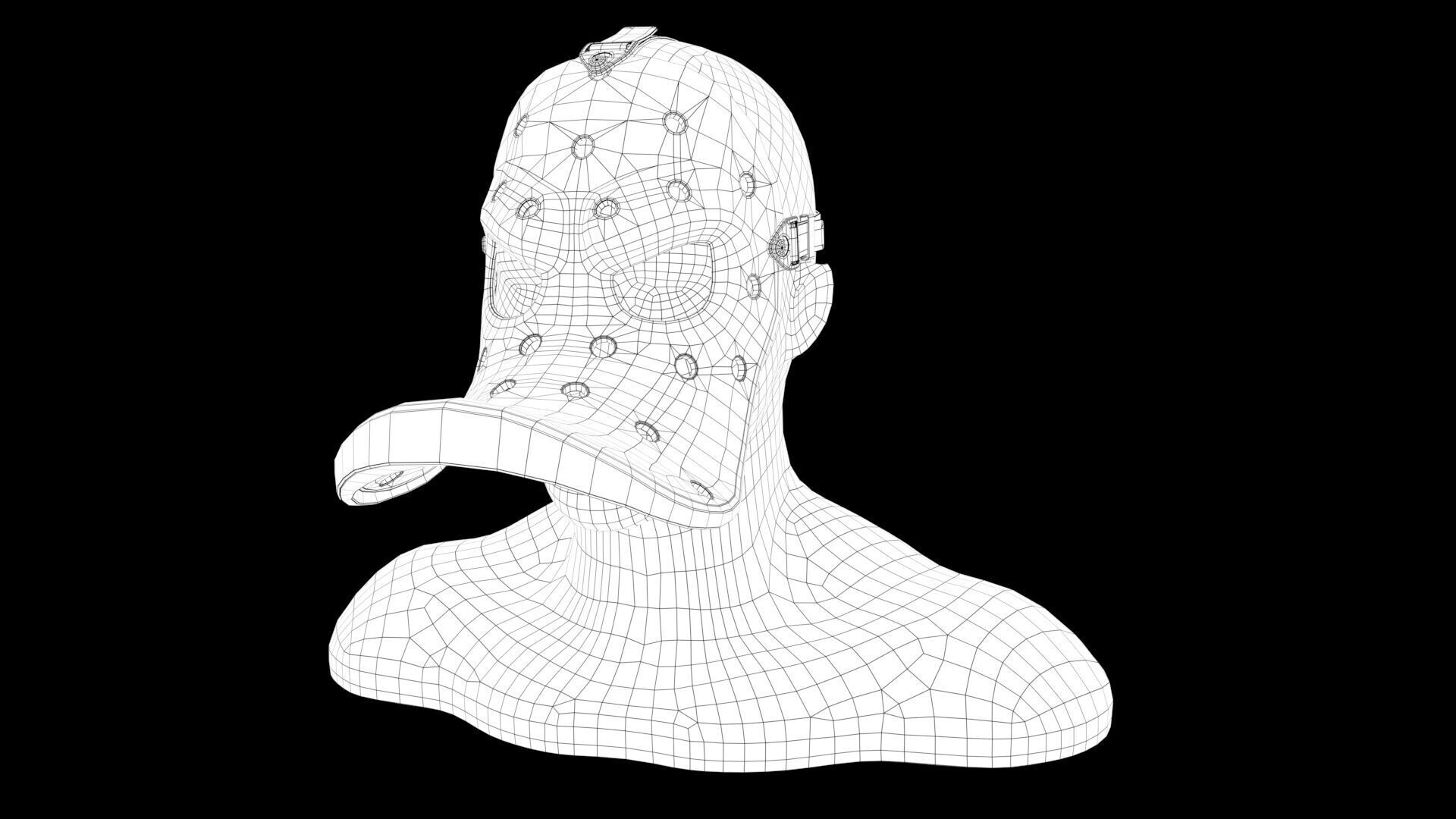 Mask angry duck 3D model_12