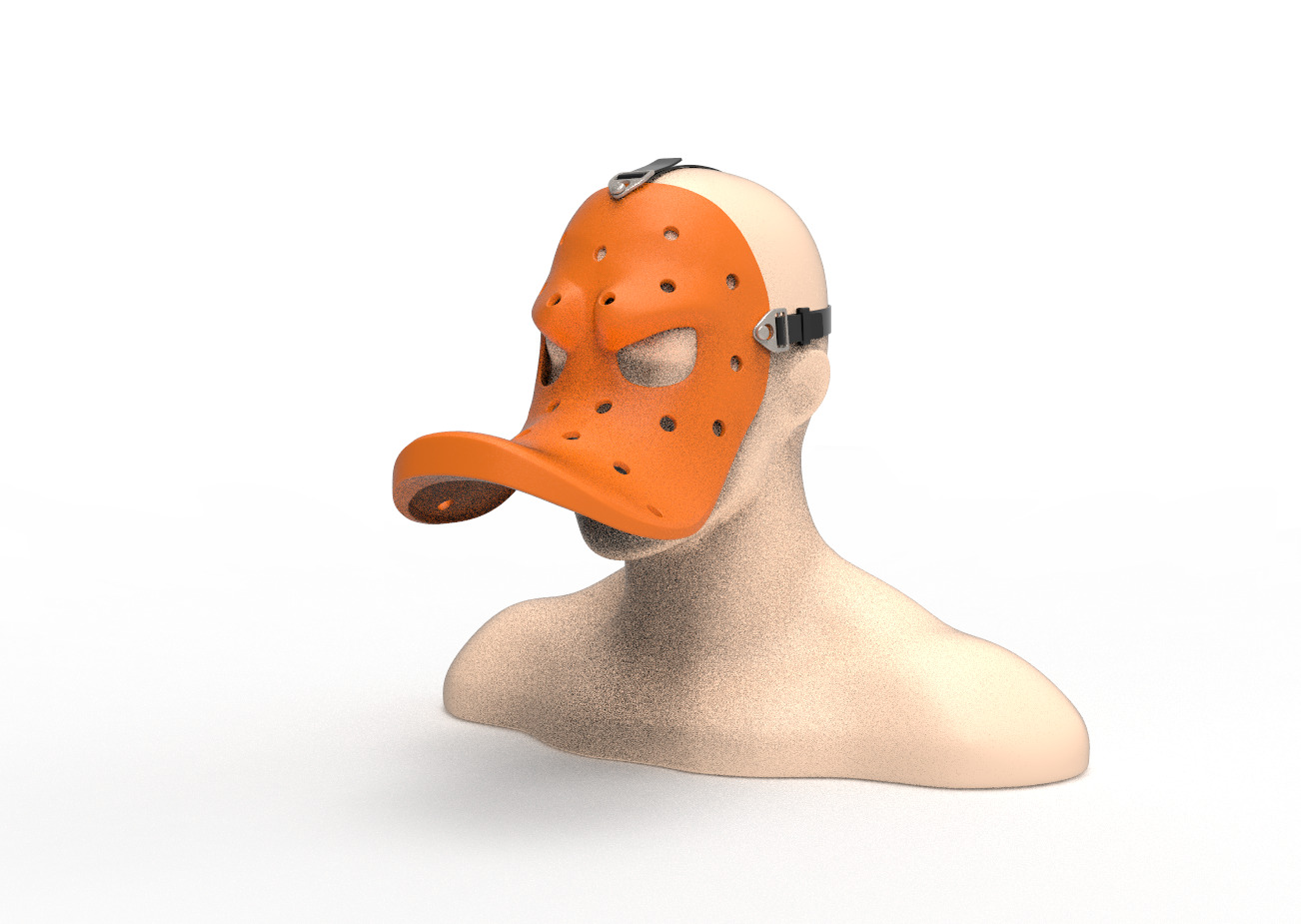 Mask angry duck 3D model_10