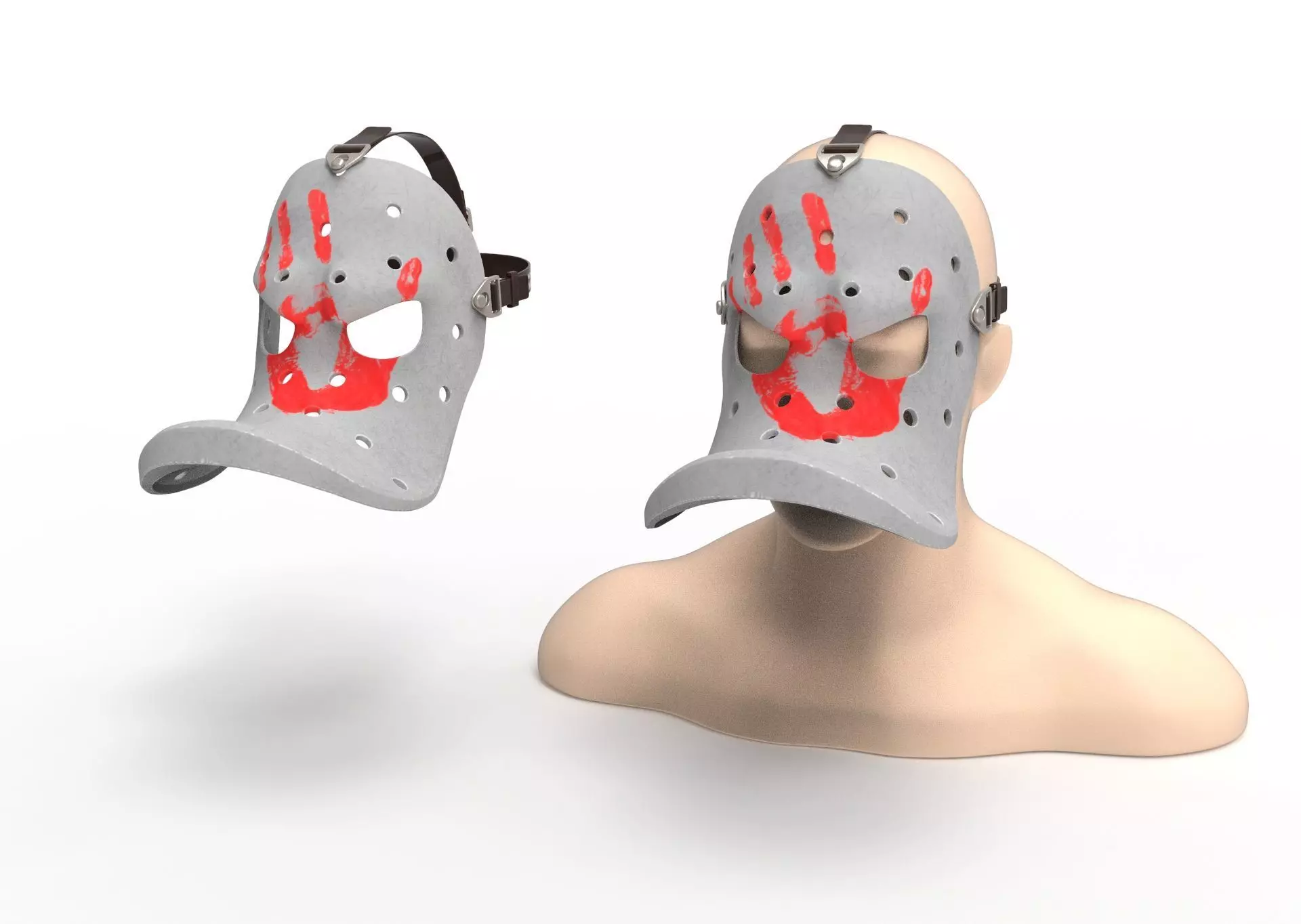 Mask angry duck 3D model_0