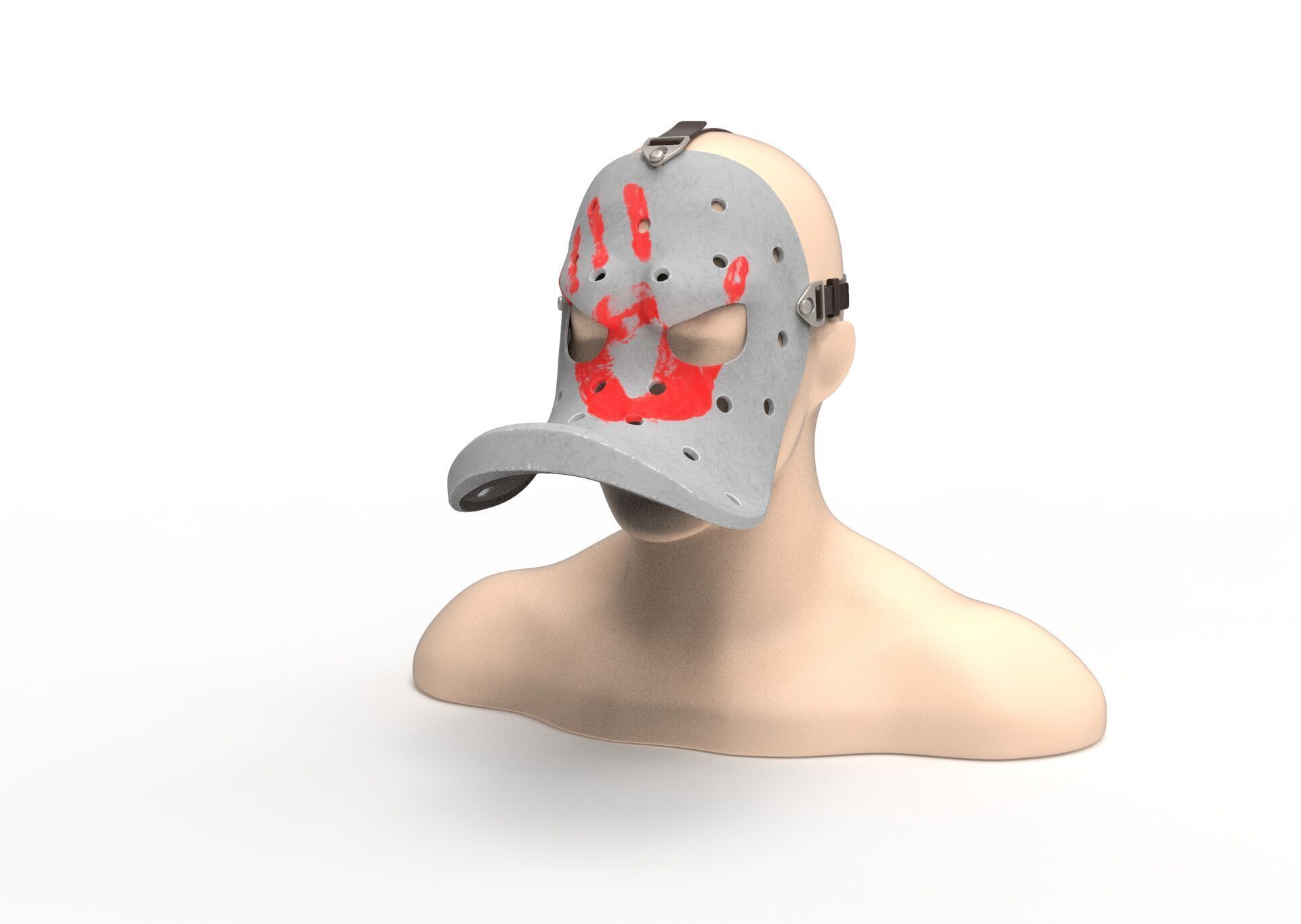 Mask angry duck 3D model_1
