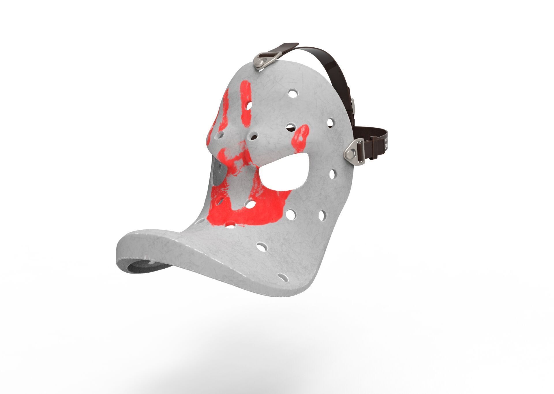 Mask angry duck 3D model_7