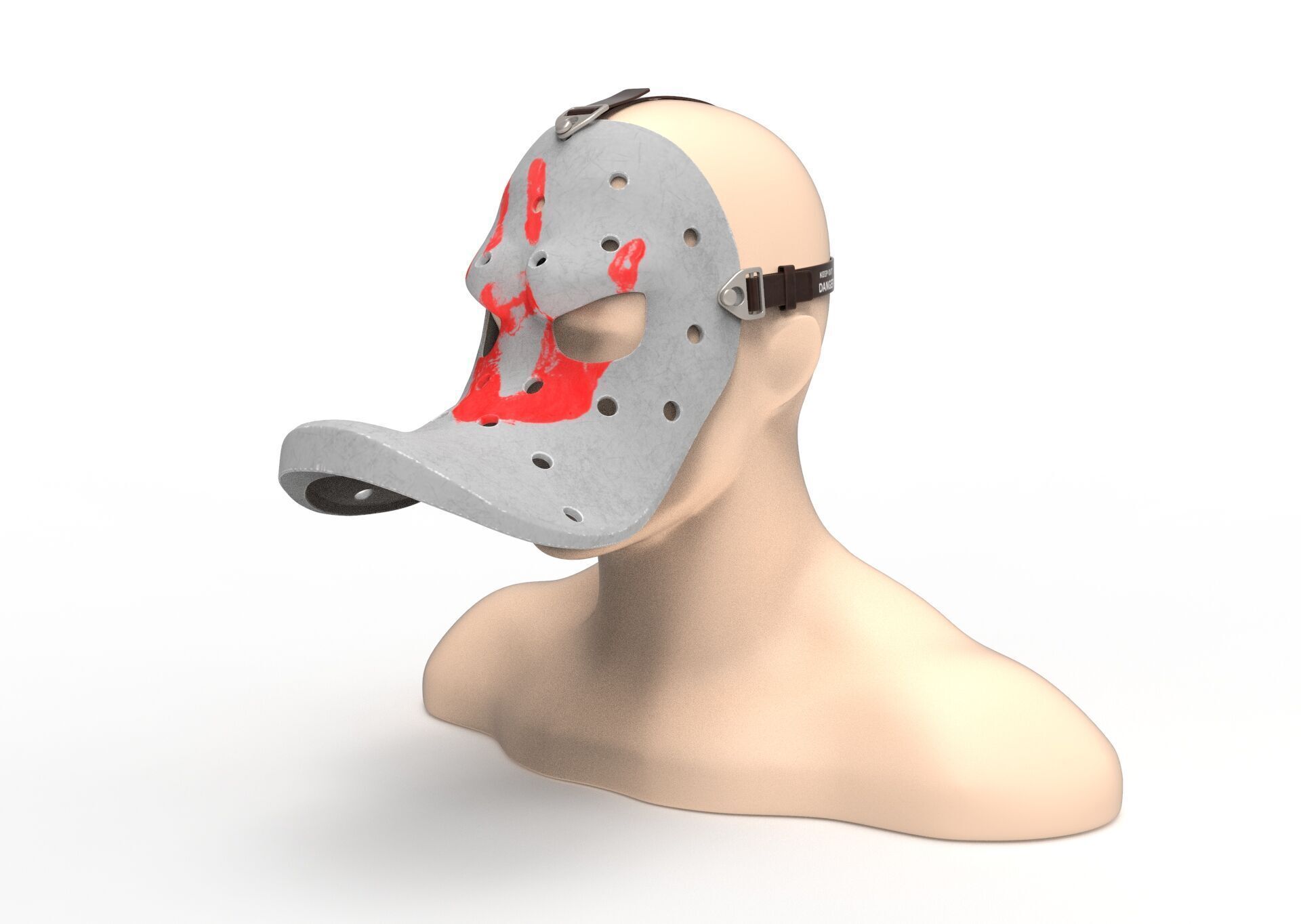 Mask angry duck 3D model_6