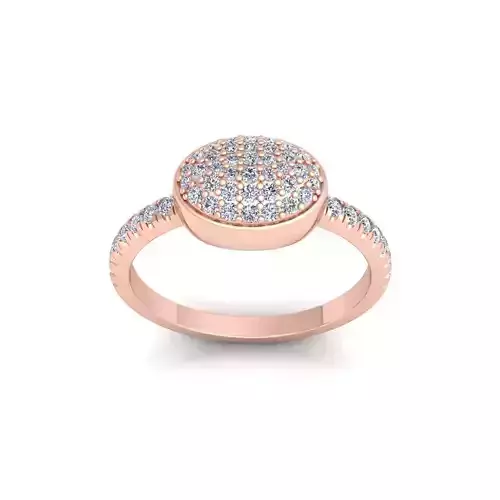 Small Fancy Diamond Ring 3d Model and Render 